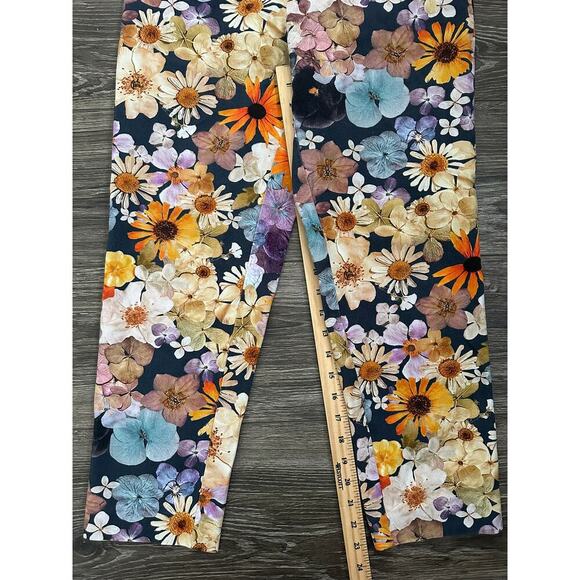 Anthropologie Maeve Moxy Collection Pants Floral Women Size4P Trousers Colorful - Picture 2 of 7